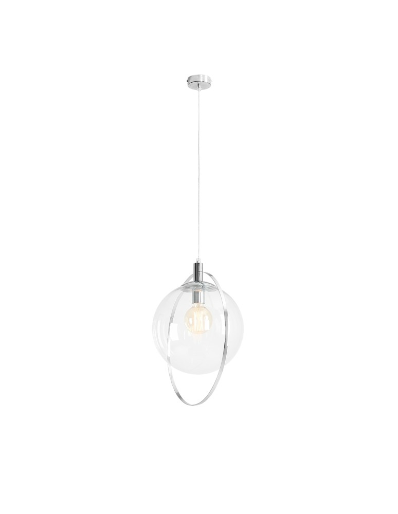 ALDEX LAMPA WISZĄCA AURA CHROM TRANSPARENT, 1 x 60W (1065G4)