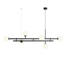 Lampy wiszące kule - ALDEX LAMPA WISZĄCA HARMONY 6 CZARNY, 6 x 40W (1073K1) - product 1