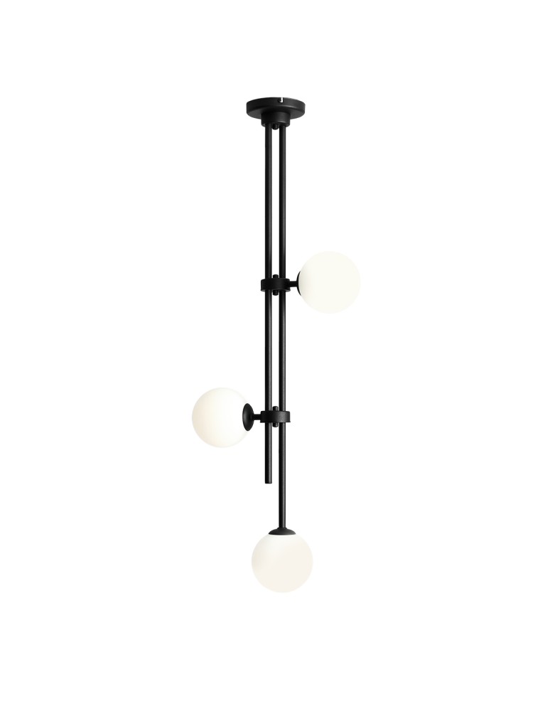ALDEX PLAFON HARMONY 3 CZARNY, 3 x 40W (1073PL_E1)