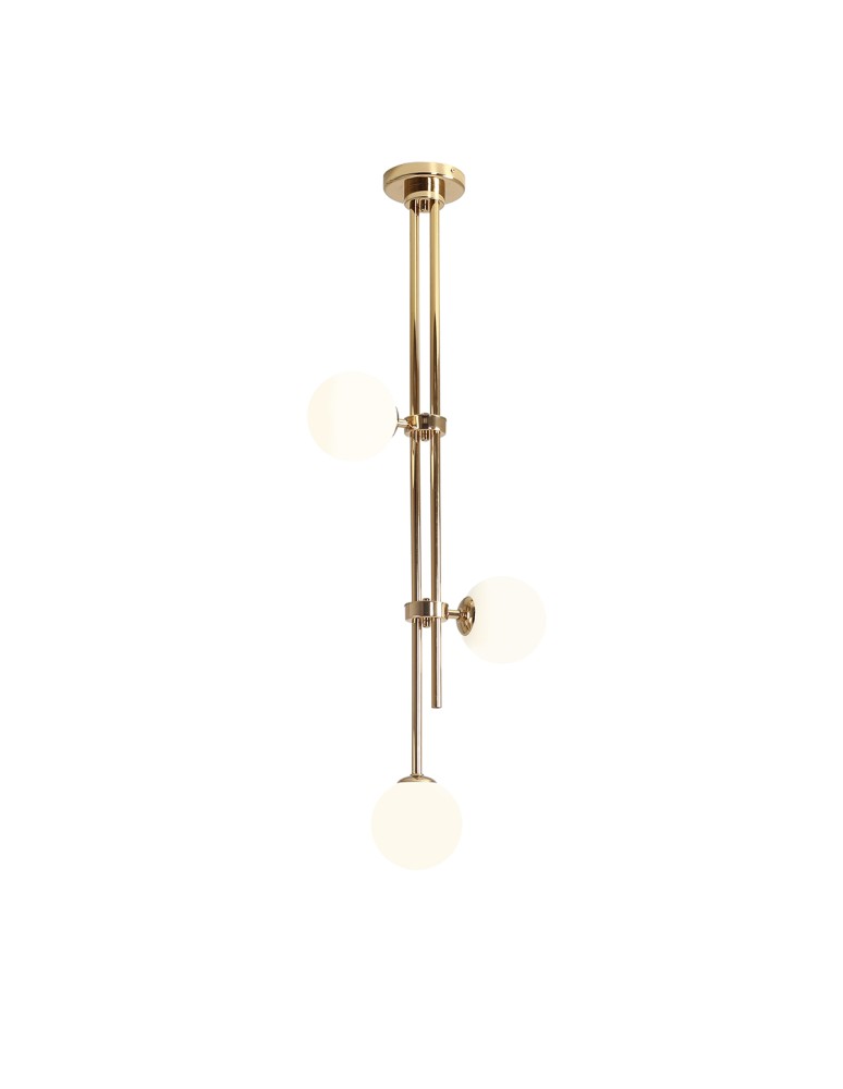 ALDEX PLAFON HARMONY 3 ZŁOTY, 3 x 40W (1073PL_E30)