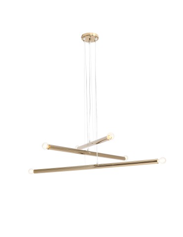 ALDEX LAMPA WISZĄCA TUBO 6 ZŁOTY, 6 x max 40W (1072K30)
