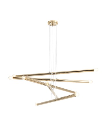 ALDEX LAMPA WISZĄCA TUBO 10 ZŁOTY, 10 x max 40W (1072M30)