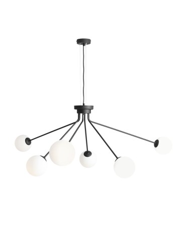 ALDEX LAMPA WISZĄCA HOLM 6 CZARNY, 6 x max 40W (1082K1)