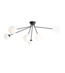 Lampy sufitowe w stylu skandynawskim - ALDEX PLAFON HOLM 6 CZARNY, 6 x max 40W (1082PL_K1) - product 1
