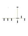 ALDEX LAMPA WISZĄCA TREVO 6 CZARNY BRASS, 6 x 35W (1083K40)