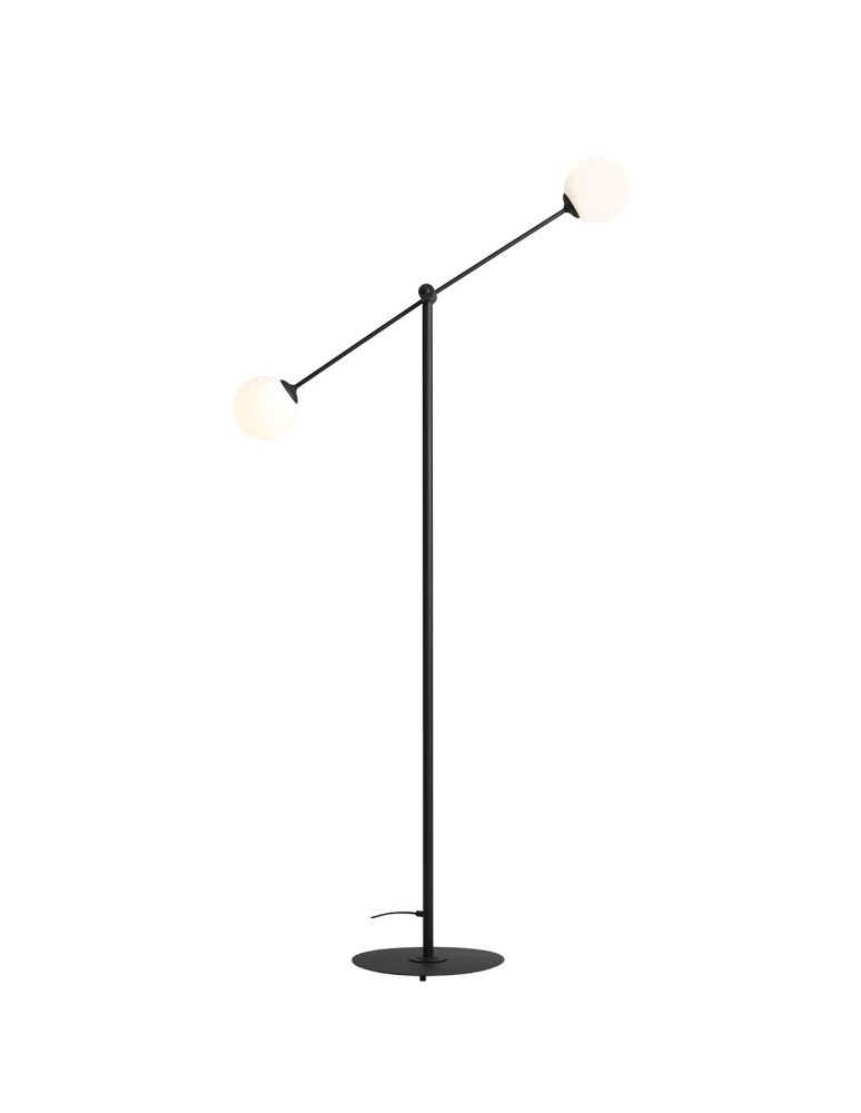ALDEX LAMPA STOJĄCA OHIO CZARNY, 2 x max 40W (1081A1)