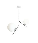Lampy wiszące kule - ALDEX PLAFON GALLIA 2 CHROM, 1 x max 40W / 1 x max 60W (1095PL_H4) - product 1