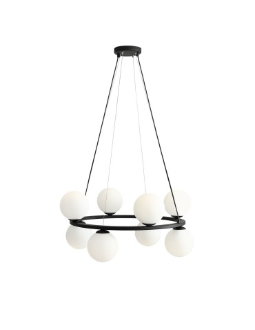 ALDEX LAMPA WISZĄCA KRONE 8 CZARNY, 8 x max 40W (1085P1)