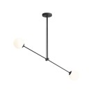 Lampy wiszące kule - ALDEX PLAFON OHIO 2 CZARNY, 2 x max 40W (1081PL_H1) - product 1