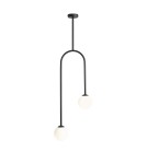 Lampy wiszące kule - ALDEX PLAFON NAVE 2 CZARNY, 2 x max 40W (1088PL_H1) - product 1