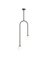 ALDEX PLAFON NAVE 2 CZARNY, 2 x max 40W (1088PL_H1)