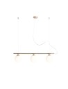 ALDEX LAMPA WISZĄCĄ BERYL GLASS 3 ZŁOTY, 3 x max 40W (1006E_30)