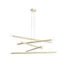 Lampy wiszące rurki - ALDEX LAMPA WISZĄCA TUBO 10 MOSIĄDZ, 10 x max 40W (1072M40) - product 1