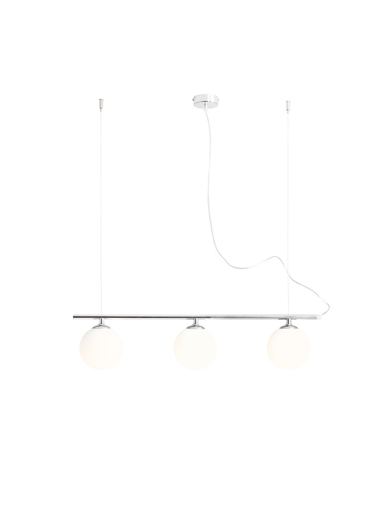ALDEX LAMPA WISZĄCĄ BERYL GLASS 3 CHROM, 3 x max 40W (1006E_4)