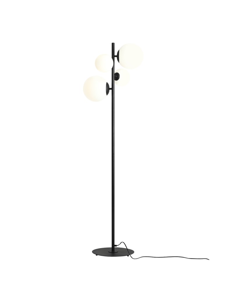 ALDEX LAMPA STOJĄCA BLOOM CZARNY, 2 x 60W 2 x 40W (1091A1)