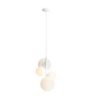 Lampy wiszące kule - ALDEX LAMPA WISZĄCA BLOOM 4 BIAŁY, 2 x 40W / 2 x 60W (1091L) - product 1