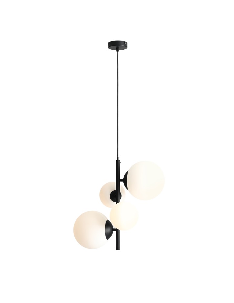 ALDEX LAMPA WISZĄCA BLOOM 4 CZARNY, 2 x 40W / 2 x 60W (1091L1)