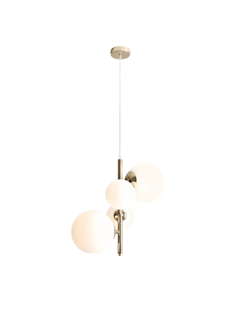 ALDEX LAMPA WISZĄCA BLOOM 4 ZŁOTY, 2 x 40W / 2 x 60W (1091L30)