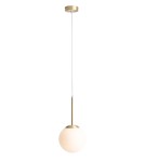 Lampy wiszące kule - ALDEX LAMPA WISZĄCA BOSSO MINI 20 MOSIĄDZ, 1x 60W (1087XS40) - product 1