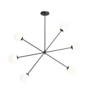 Lampy wiszące kule - ALDEX PLAFON OHIO 6 CZARNY, 6 x max 40W (1081PL_K1) - product 1