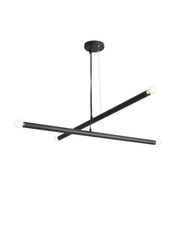 ALDEX LAMPA WISZĄCA TUBO 4 CZARNY, 4 x max 40W (1072L1)