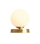 Lampy stołowe nowoczesne - ALDEX LAMPKA BIURKOWA BALL MOSIĄDZ S, 1 x max 40W (1076B40_S) - product 1