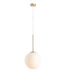 Lampy wiszące kule - ALDEX LAMPA WISZĄCA BOSSO MEDIUM 30 MOSIĄDZ, 1x 60W (1087G40) - product 1