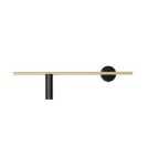 Kinkiety - ALDEX KINKIET TREVO CZARNY/MOSIĄDZ (lewy), 1 x 35W (1083C40) - product 1