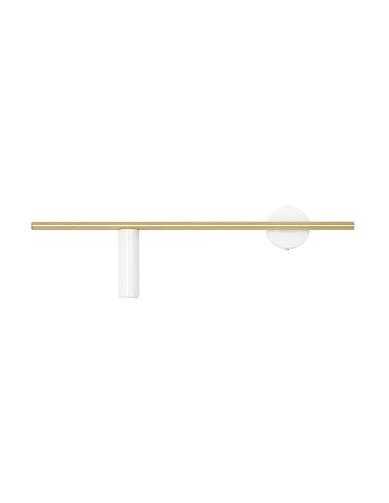 ALDEX KINKIET TREVO BIAŁY BRASS (left), 1 x 35W (1097C40)