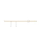 Kinkiety - ALDEX KINKIET TREVO 2 BIAŁY/MOSIĄDZ (lewy), 2 x 35W (1097D40) - product 1