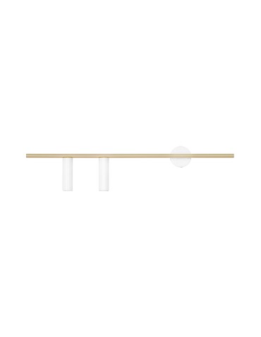 ALDEX KINKIET TREVO 2 BIAŁY BRASS (left), 2 x 35W (1097D40)