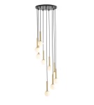 Lampy wiszące kule - ALDEX LAMPA WISZĄCA RIU 9 CZARNY, 9 x max 5W led (1103N1) - product 1