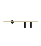 Kinkiety - ALDEX KINKIET TREVO 2 CZARNY/MOSIĄDZ (prawy), 2 x 35W (1083D40_2) - product 1