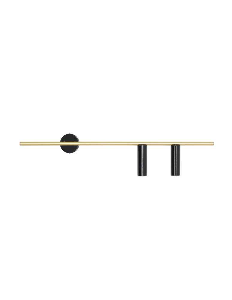 ALDEX KINKIET TREVO 2 CZARNY BRASS (right), 2 x 35W (1083D40_2)