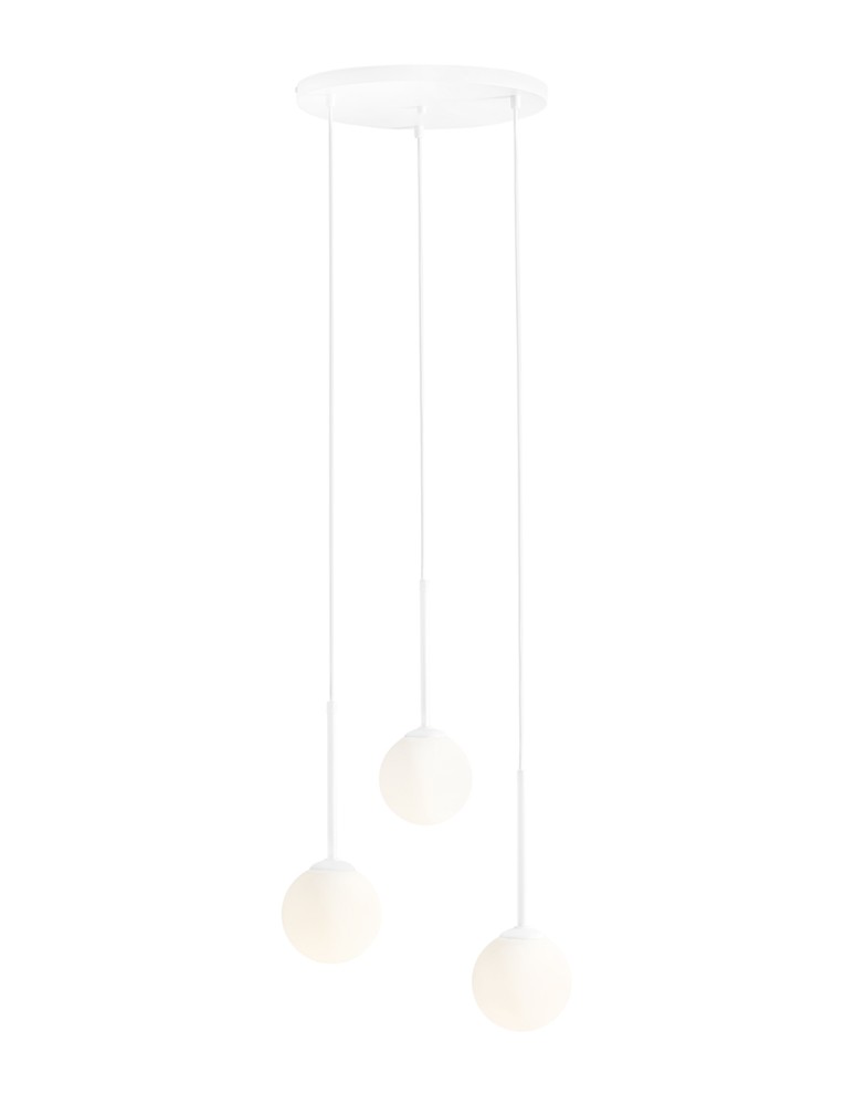 ALDEX LAMPA WISZĄCA BOSSO 3 RING BIAŁY, 3 x max 40W (1087E_R)