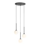 Lampy wiszące kule - ALDEX LAMPA WISZĄCA BOSSO 3 RING CZARNY, 3 x max 40W (1087E1_R) - product 1