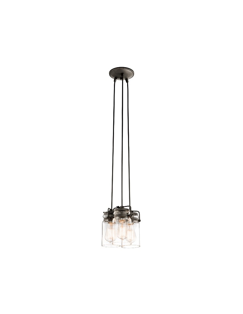 Lampy wiszące - Kichler BRINLEY 3x100W E27 KL/BRINLEY3 Wisząca - produkt kolory-swiatla.pl 1