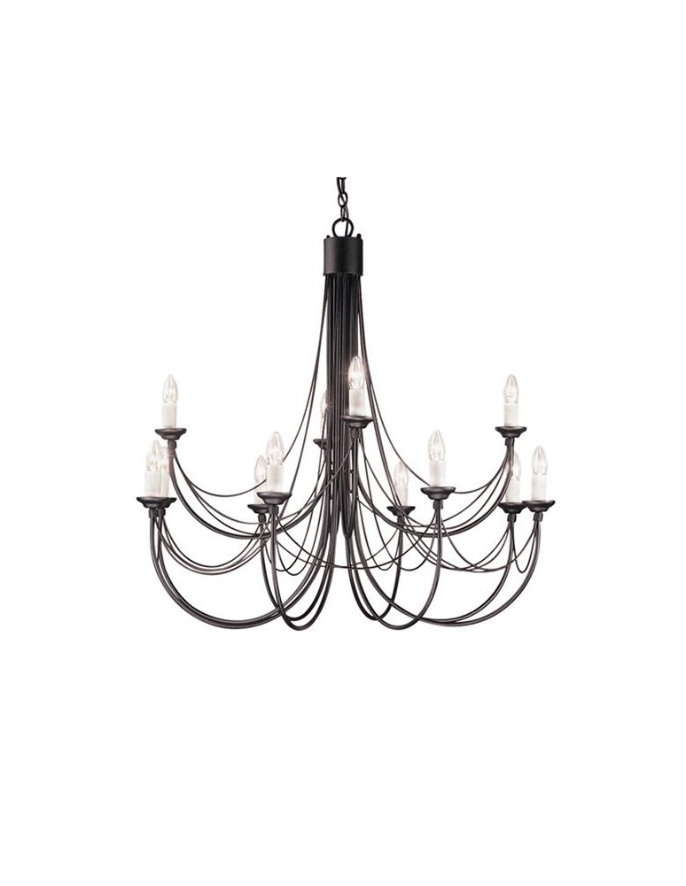 Żyrandole świecznikowe - Elstead Lighting Interior Wisząca CARISBROOKE 12x60W E14 CB12 BLACK - produkt kolory-swiatla.pl 1