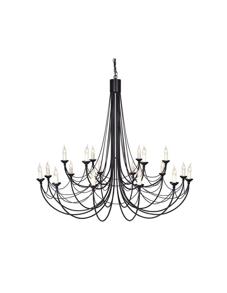 Żyrandole świecznikowe - Elstead Lighting Interior Wisząca CARISBROOKE 16x60W E14 CB18 BLACK - produkt kolory-swiatla.pl 1