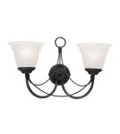 Kinkiety - Elstead Lighting Interior Kinkiet CARISBROOKE 2x60W E14 CB2 BLACK - produkt 1