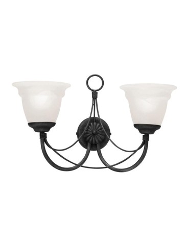 Elstead Lighting Interior Kinkiet CARISBROOKE 2x60W E14 CB2 BLACK