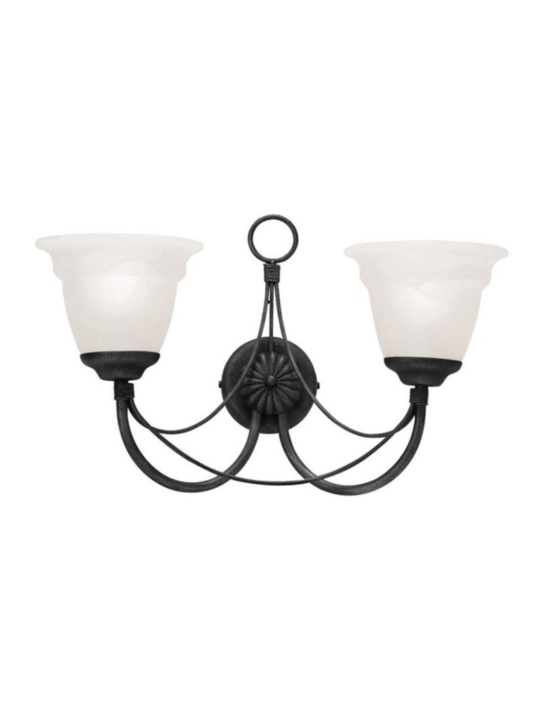 Kinkiety - Elstead Lighting Interior Kinkiet CARISBROOKE 2x60W E14 CB2 BLACK - produkt kolory-swiatla.pl 1