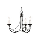 Żyrandole świecznikowe - Elstead Lighting Interior Wisząca CARISBROOKE 3x60W E14 CB3 BLACK - product 1