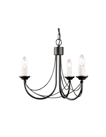 Elstead Lighting Interior Wisząca CARISBROOKE 3x60W E14 CB3 BLACK