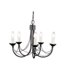 Żyrandole świecznikowe - Elstead Lighting Interior Wisząca CARISBROOKE 5x60W E14 CB5 BLACK - produkt 1