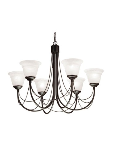 Elstead Lighting Interior Wisząca CARISBROOKE 6x60W E14 CB6 BLACK