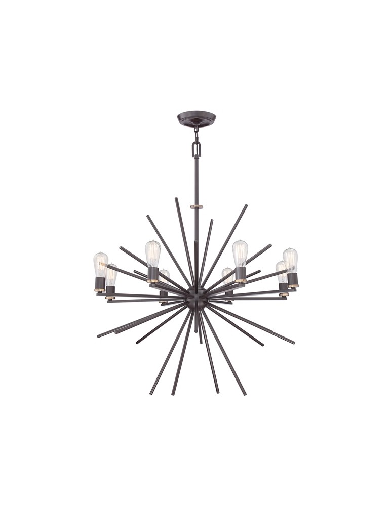 Żyrandole świecznikowe - Quoizel CARNEGIE 8x60W E27 QZ/CARNEGIE8 Wisząca - produkt kolory-swiatla.pl 1