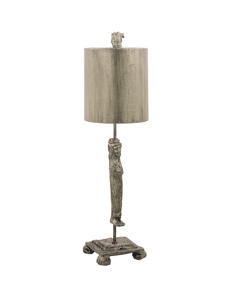 Lampy stołowe z abażurem - Elstead Lighting Flambeau Stołowa CARYATID 1x60W E27 FB/CARYATID-S - produkt kolory-swiatla.pl 1