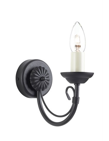 Elstead Lighting Interior Kinkiet CHARTWELL 1x60W E14 CH1 BLACK