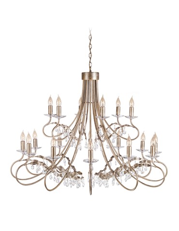 Elstead Lighting Interior Wisząca CHRISTINA 18x60W E14 CRT18 SIL/GOLD
